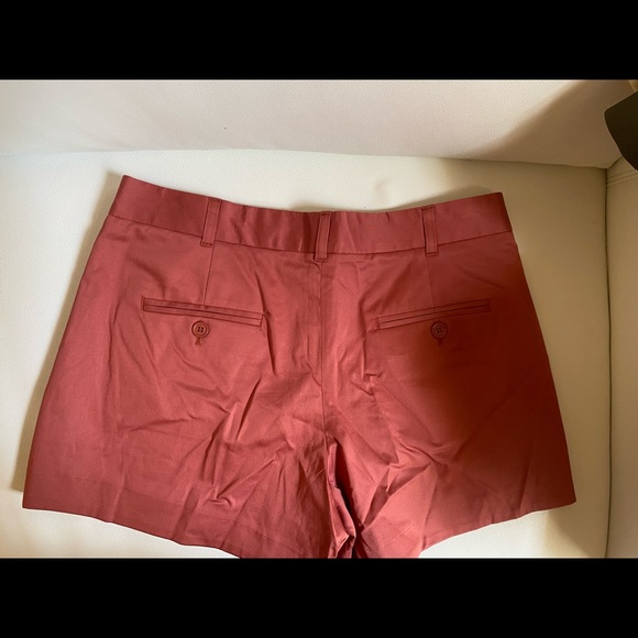 French Connection Rusty Red Pleated Shorts Size 8 - Picture 2 of 5